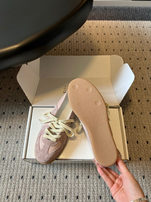 MM Replica Sneakers Light Pink Suede 803724