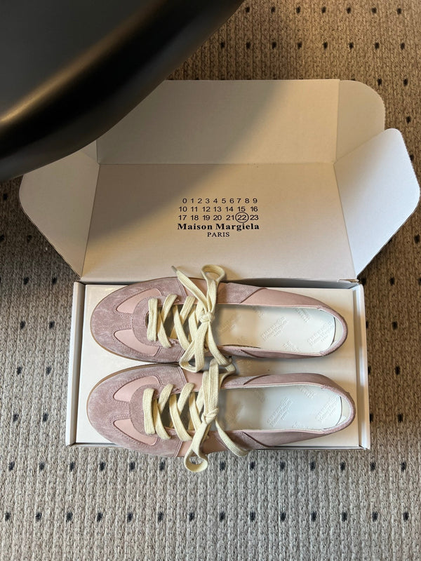 MM Replica Sneakers Light Pink Suede 803724