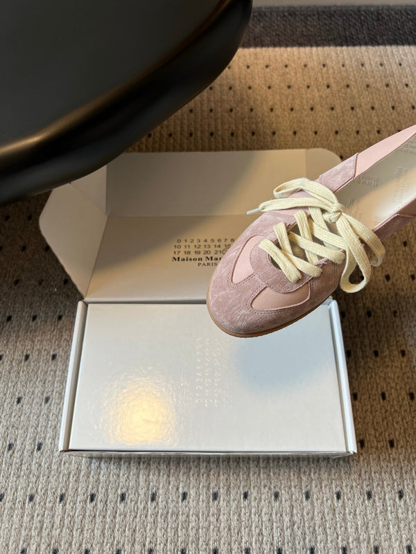 MM Replica Sneakers Light Pink Suede 803724