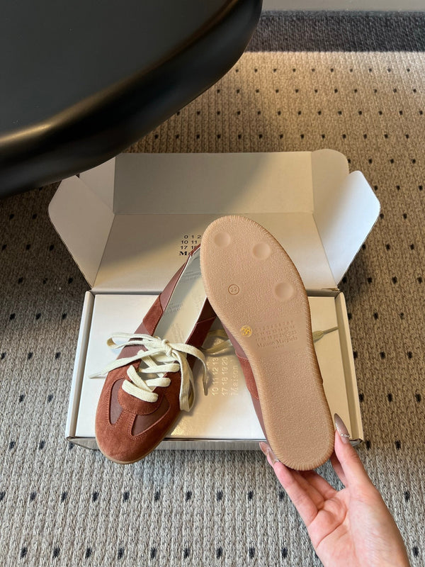 MM Replica Sneakers Brown Suede 803727