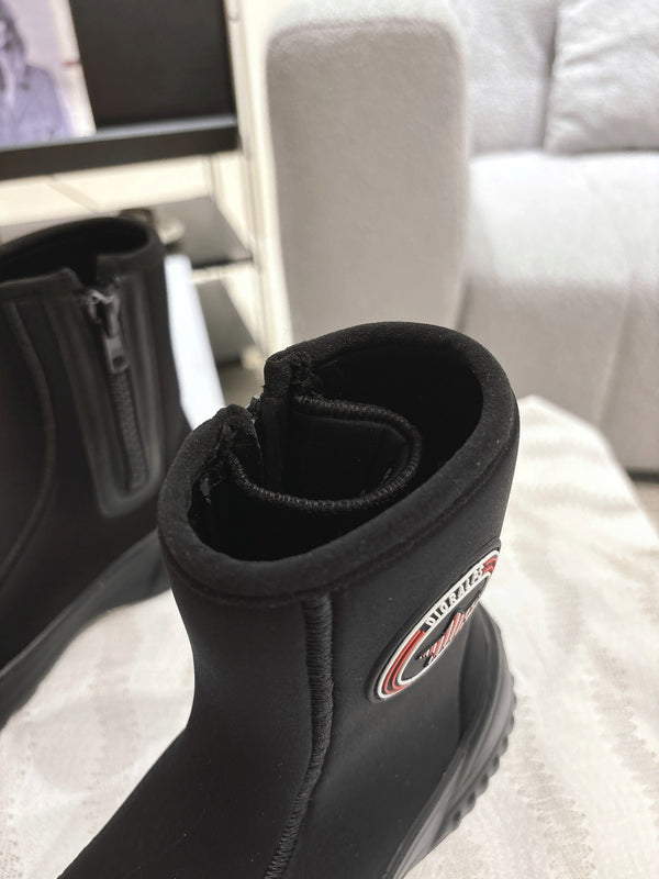 Stivaletti CD in tessuto elastico nero