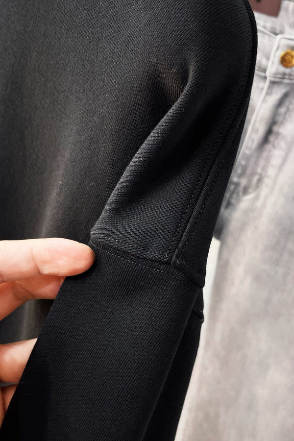 LV SWEATER BLACK COTTON FABRIC 239601