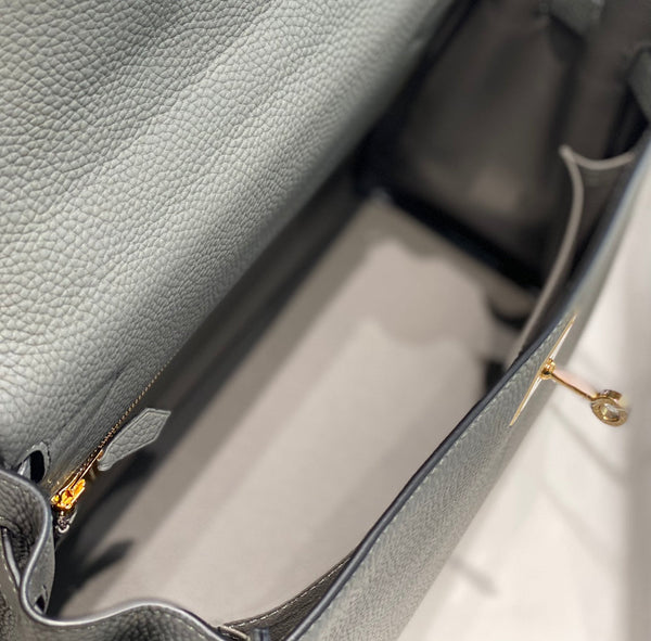 hm kelly 32cm grey togo leather gold hardware