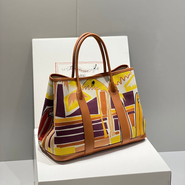HM Garden Party 36 Multicolor Canvas e Pelle di vitello Negonda 243397