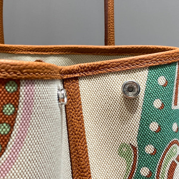 HM Garden Party 36 Multicolor Canvas and Negonda Calfskin 243393