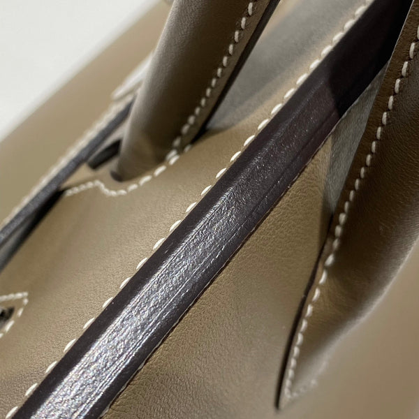 HM Shoulder Birkin 29cm Elephant Gray Swift Leather Silver Hardware