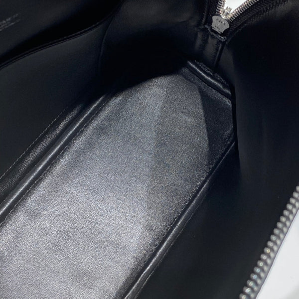 HM Bolide 25 Pelle Epsom nera Hardware argento 237384