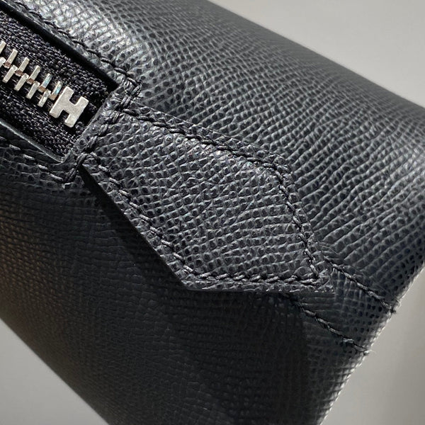 HM Bolide 25 Pelle Epsom nera Hardware argento 237384