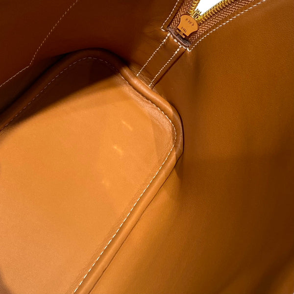 HM Bolide 25 Ginger Epsom Leather Gold Hardware 237402