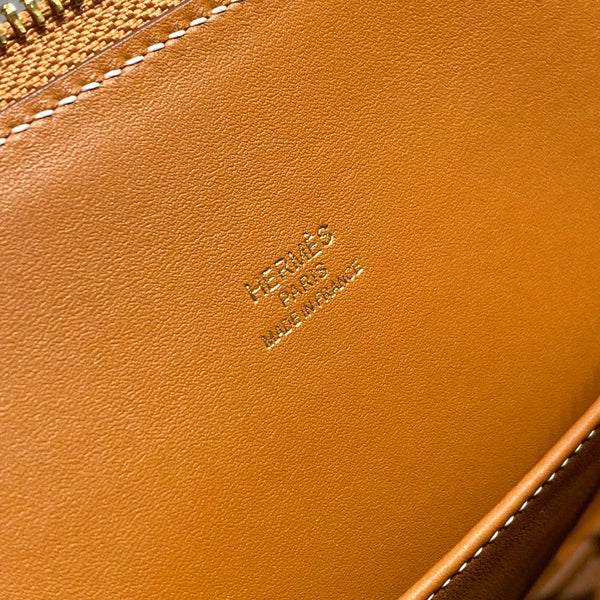 HM Bolide 25 Ginger Epsom Leather Gold Hardware 237402