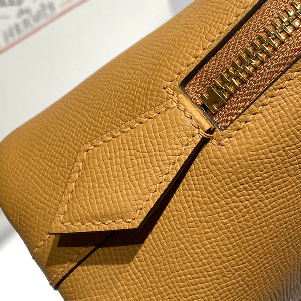 HM Bolide 25 Camel Epsom Leather Gold Hardware 237418