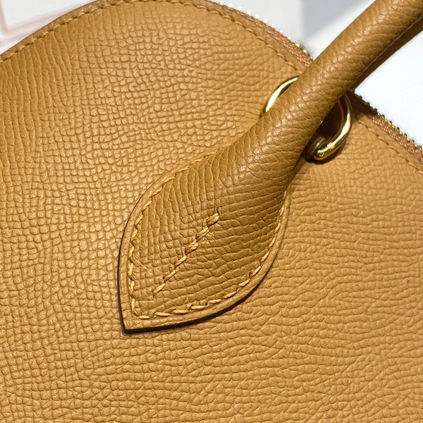 HM Bolide 25 Camel Epsom Leather Gold Hardware 237418