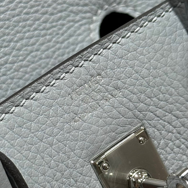 HM BIRKIN 25CM BABY BLUE TOGO LEATHER SILVER HARDWARE 237514