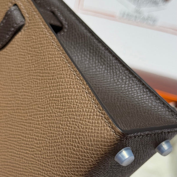 HM Mini Kelly 19 Sepia Epsom 243145