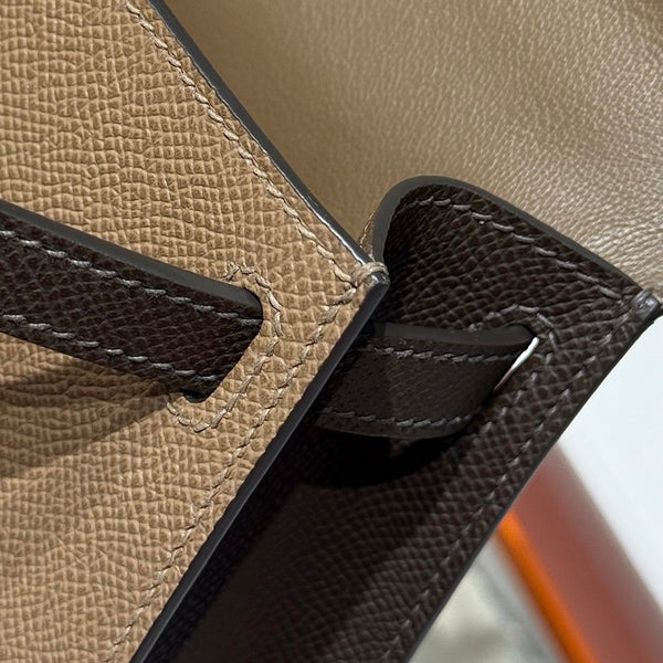 HM Mini Kelly 19 Sepia Epsom 243145