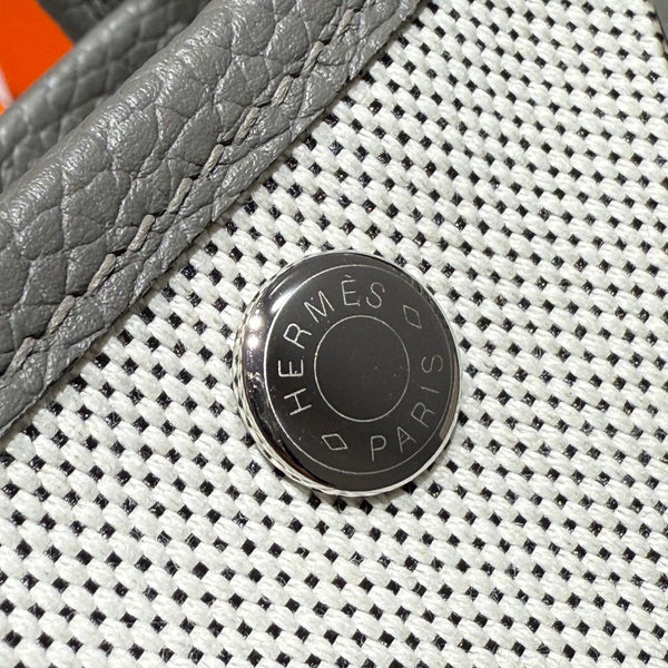 HM Neo Garden 23 bag Gray Canvas and Negonda Calfskin 243337