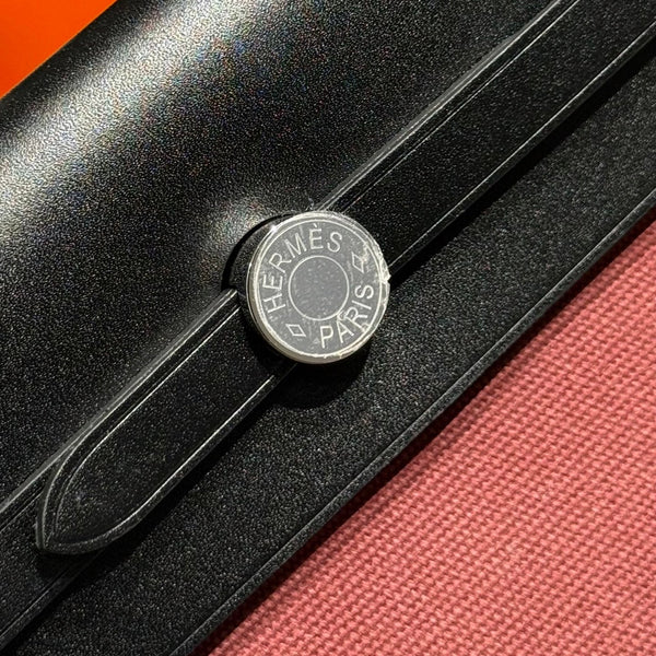 HM Mini Herbag Silver Buckle 20 Burgundy Canvas and Hunter Cowhide 243370