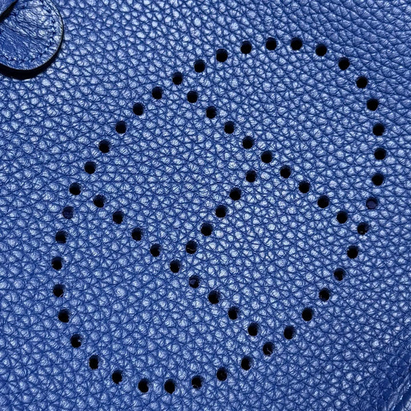 Borsa Hermes Evelyn 18 in pelle Epsom blu elettrico 255533