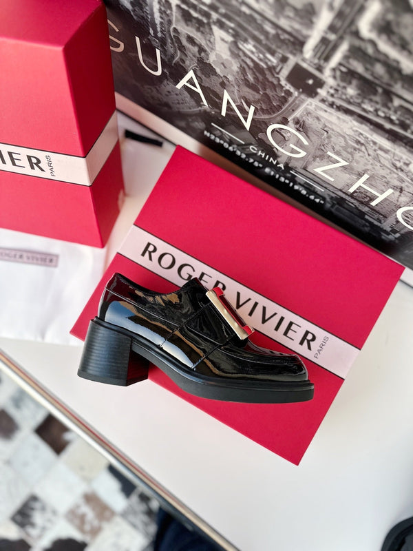 Loafers Viv Black Cowhide Patent Leather 184409