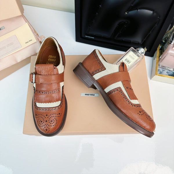 Church's X Miu Loafers Brown Orange Calfskin