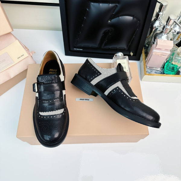 Church's X Miu Loafers Black Calfskin