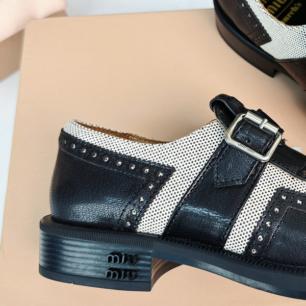Church's X Miu Loafers Black Calfskin