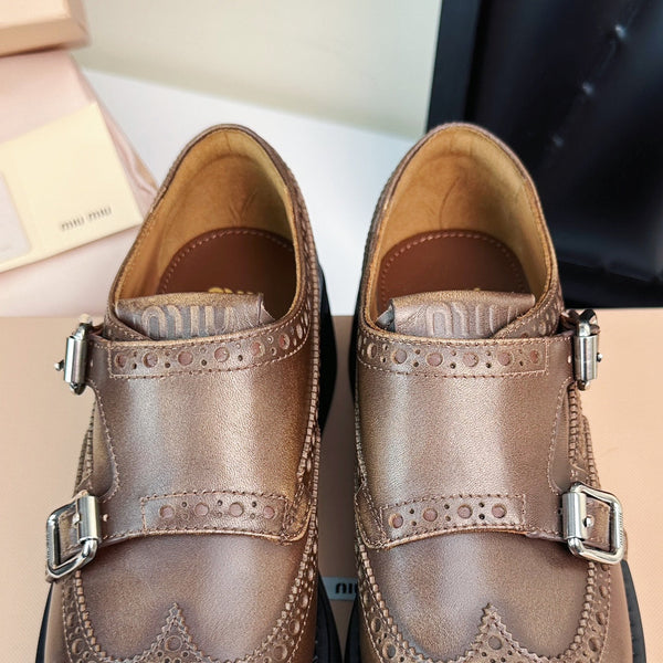 Church's X MiuLoafers Classic Matte Brown Calfskin