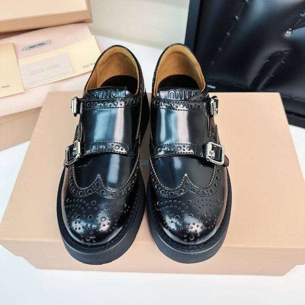 Church's X Miu Loafers Classic Black Calfskin