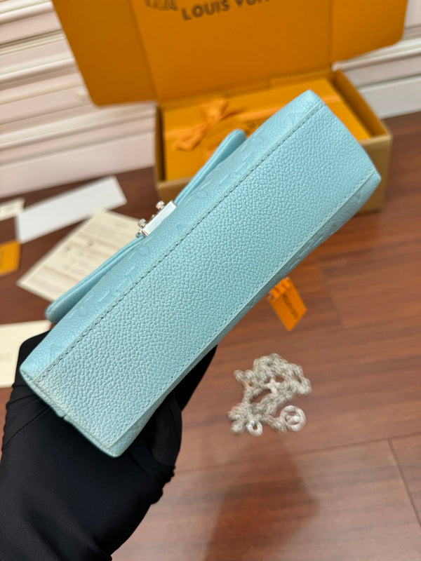 Nano Madeleine 21cm Azur Frost Pelle di vacchetta grana