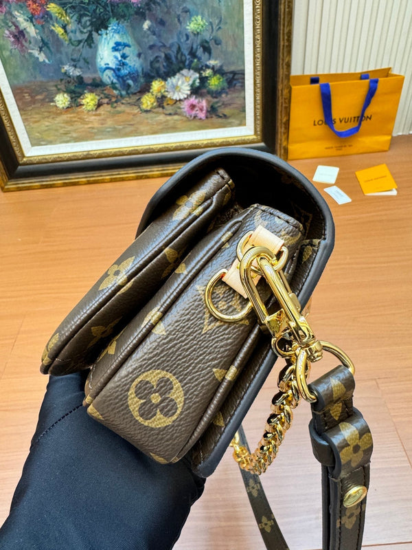 LV Pochette Metis East West Brown Monogram Canvas 206021
