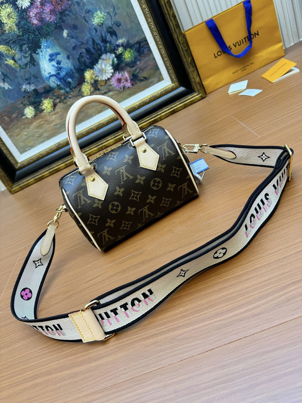 LV Nano Speedy 20cm Brown Monogram Canvas 206009