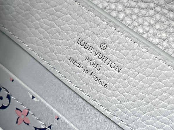 CAPUCINES MINI 21 IN GRIGIO CROMATO CON FERRAMENTA IN ARGENTO TAURILLON