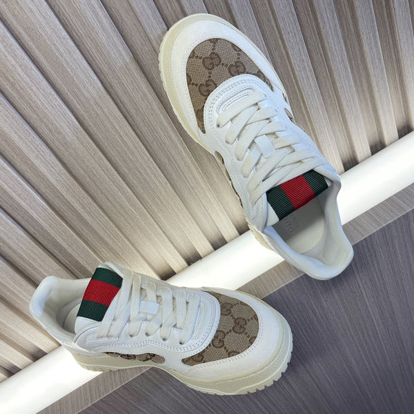 Sneakers GG Retro per coppie bianche marroni