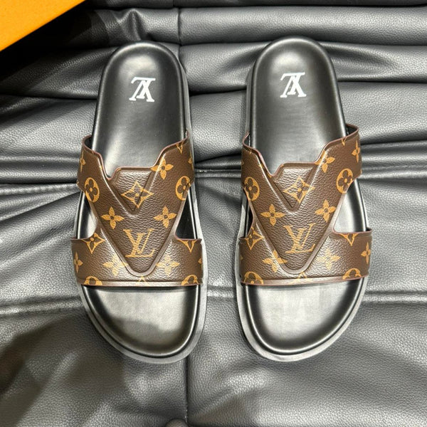 LV OASIS MULE IN CHOCOLATE BROWN MONOGRAM CALFSKIN