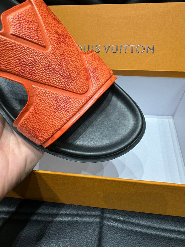 LV OASIS MULE IN CARROT ORANGE MONOGRAM CALFSKIN