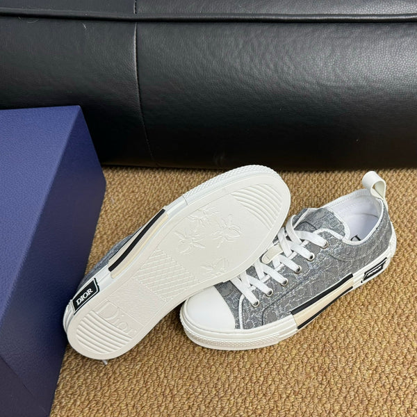 CD B23 Low-Top Sneaker Grey Oblique Jacquard Fabric
