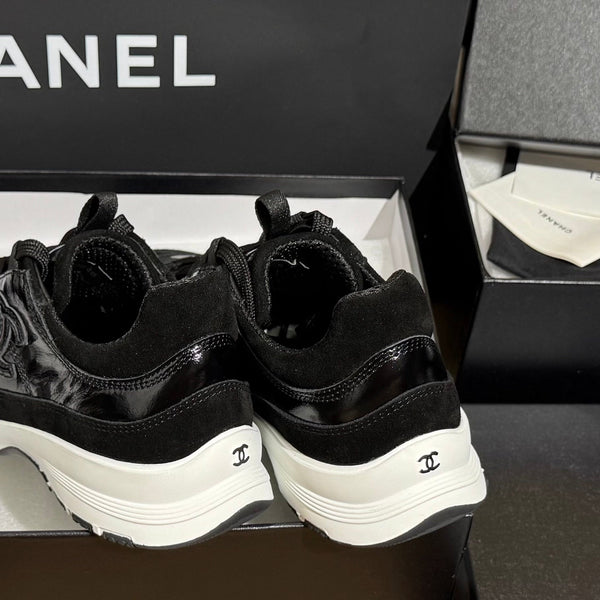 CC 25A Trainers Black Laminated Calfskin And Suede Calfskin 352121