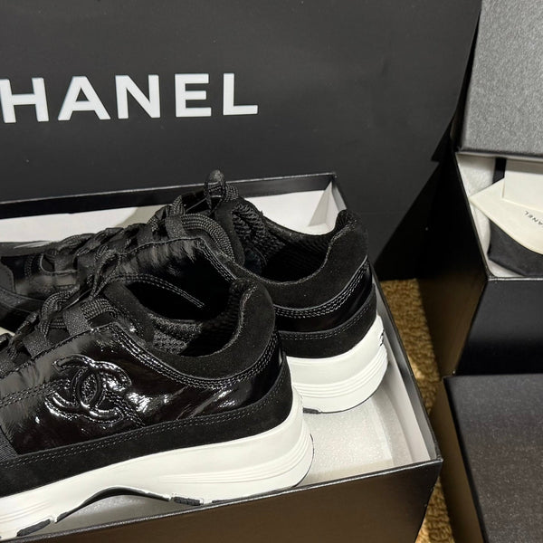 CC 25A Trainers Black Laminated Calfskin And Suede Calfskin 352121