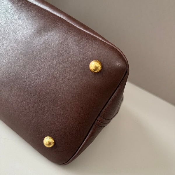 MiuMiu popular vintage tote bag 44cm sheepskin