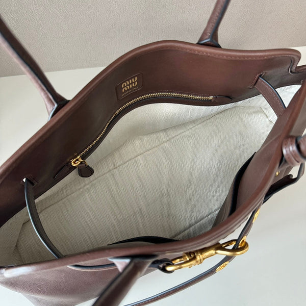 MiuMiu popular vintage tote bag 44cm sheepskin