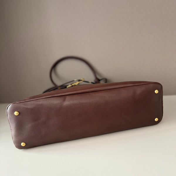 MiuMiu popular vintage tote bag 44cm sheepskin