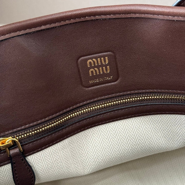 MiuMiu popular vintage tote bag 44cm sheepskin