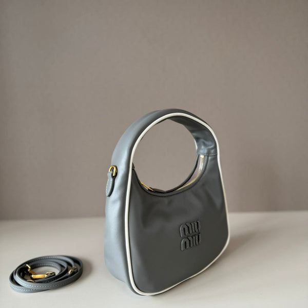 MiuMiu Wander Crescent Bag 22cm Leather