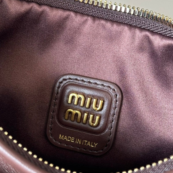 MiuMiu Wander Crescent Bag 22cm Leather