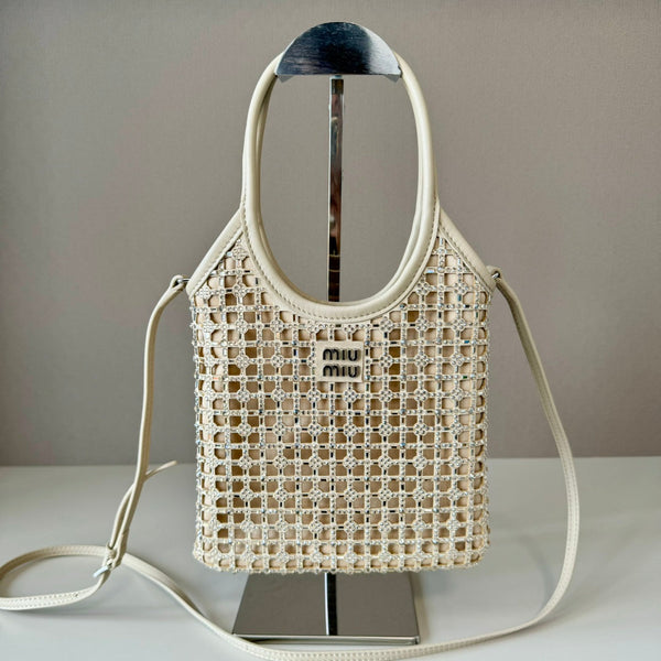 MiuMiu small diamond bag 20cm leather