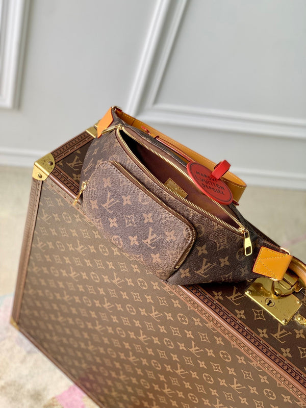 Lv Rush Bumbag Brown Monogram