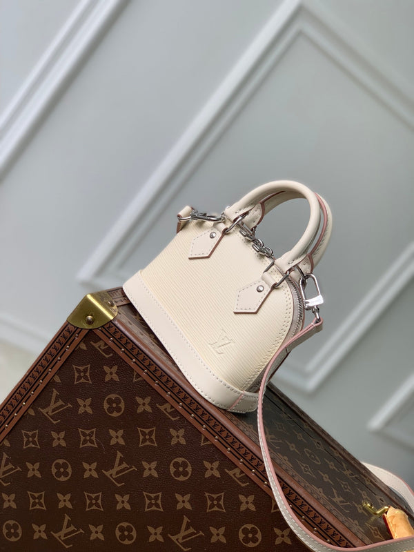 Lv Nano Alma 18 Cream Epi Leather