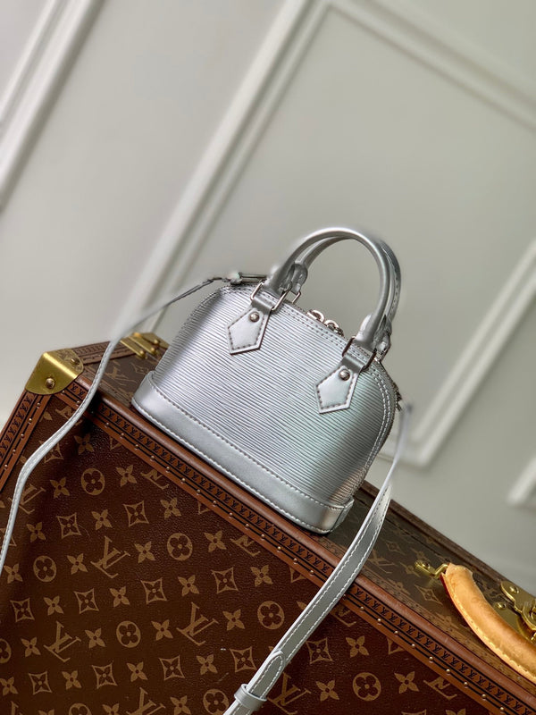 Lv Nano Alma 18 Silver Epi Leather