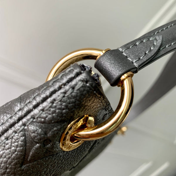 Lv Pochette Sevres 25.5 Black Leather Monogram Empreinte