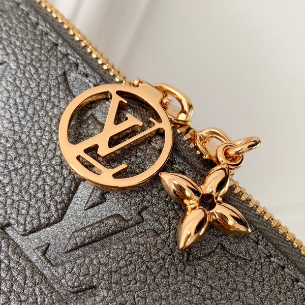 Lv Pochette Sevres 25.5 Black Leather Monogram Empreinte